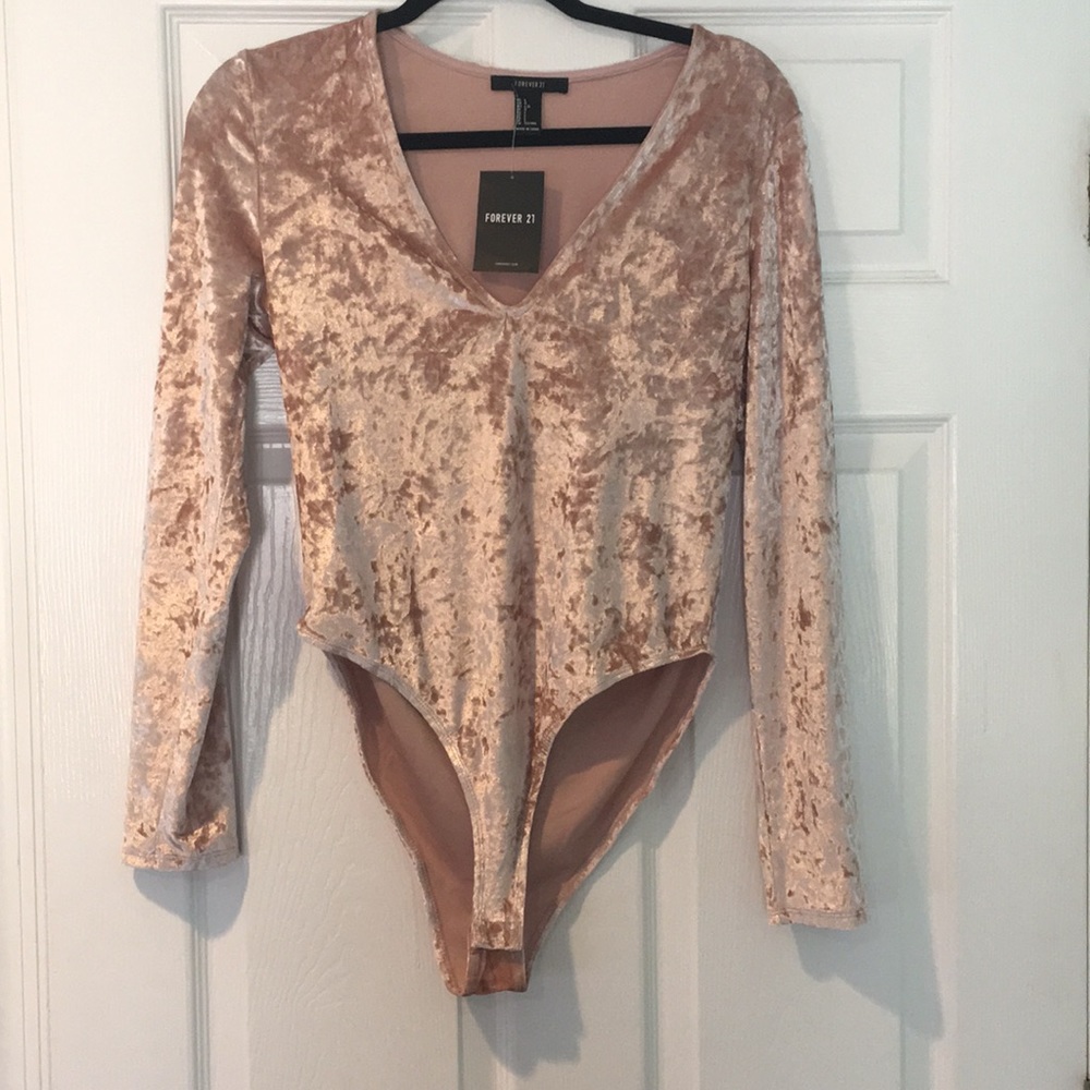 Velvet body suit